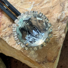 Load image into Gallery viewer, Hair Clip: SALE Silver Toned Metal with Glass Rhinestones, Glass Gem on Painted Metal Bobbypin