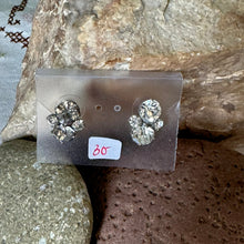 Load image into Gallery viewer, Earrings: SALE Silvered Colored Metal Glass Rhinestone on Hypoallergenic Post