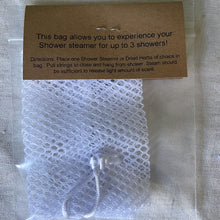 Load image into Gallery viewer, Shower Steamer / Dried Herb Scent Mesh Bag