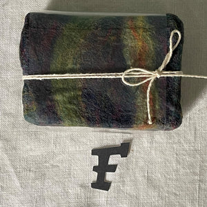 Wool Felted Soap Bars: Tie Dye Multicolored
