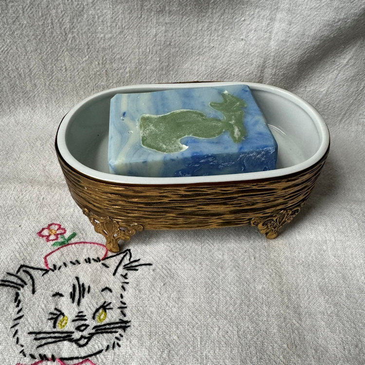 Vintage Holiday authentic Soap Dish