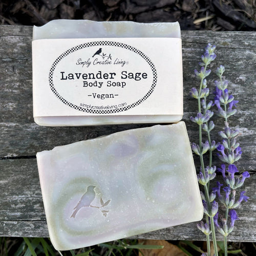 Lavender Sage Vegan Hand & Body Soap Bar