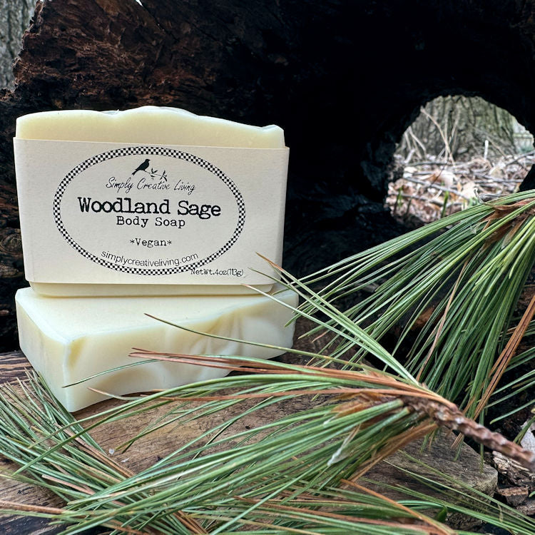Woodland Sage Vegan Hand & Body Soap Bar