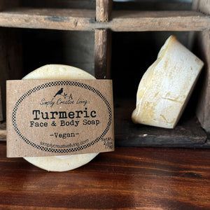 Turmeric Unscented Facial Soap - VEGAN