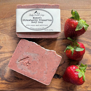 Mamaw's Strawberry Preserves Body Soap Bar