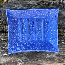 Load image into Gallery viewer, Ceramic Clay Soap Dish Royal Blue